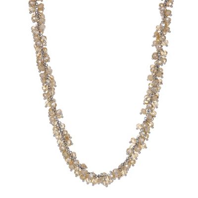 Designer cluster bead necklace